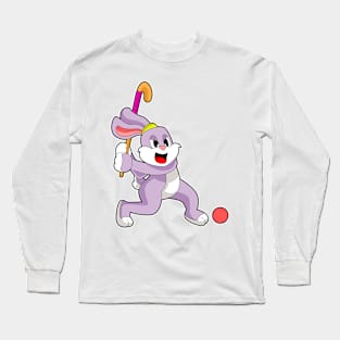 Rabbit Hockey Hockey stick Long Sleeve T-Shirt